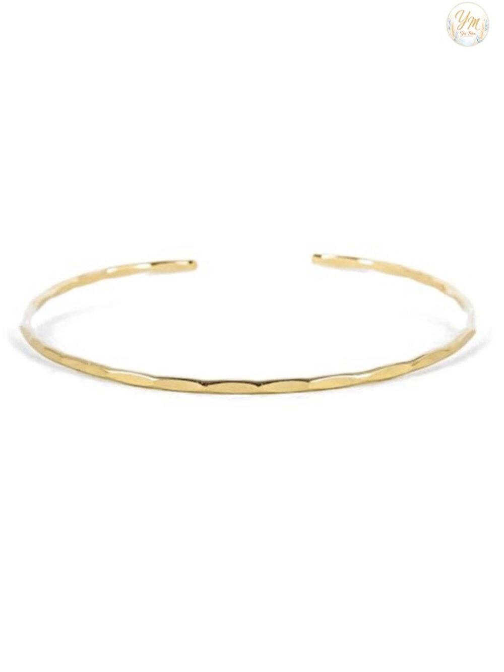 Handmade Hammered Cuff Bracelet 14K Gold Filled Stacking